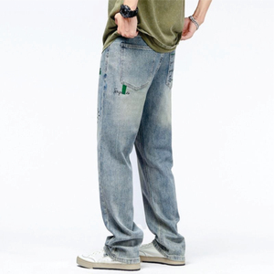 Jeans Elásticos Ajustados Personalizados para Hombre, Pantalones Casuales de Mezclilla Modernos y Versátiles para Hombre - Product Image 3