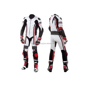 Motorcycle Women's Leather Waterproof Quick Dry Breathable Riding Racing Jacket and <b>Pants</b> Set with Protective <b>Pads</b> - Product Image 4