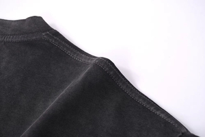 T-shirts vintage surdimensionnés pour hommes en coton épais personnalisés, 100 % coton, délavés à l'acide - Product Image 2