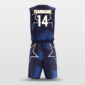 Conjunto de Camiseta y Pantalones Cortos de Baloncesto Personalizados con Nuevo Diseño al por Mayor, Uniforme de Equipo Sublimado, Ropa Deportiva Transpirable de Secado Rápido para Entrenamiento - Product Image 3