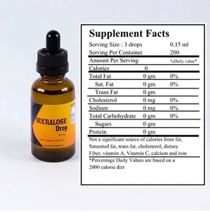Sucralose Sugar Free Calory Free Oral <b>Liquid</b> Drops for Adults Healthcare Supplement - Product Image 2