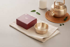 Taza de bronce coreana hecha a mano para Makgeolli y tazón antibacteriano de bronce Bangjja Yugi para beber - Product Image 4