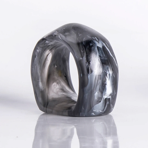 Epoxy Resin Napkin Ring Wholesale Handmade Resin Napkin Rings for <b>Wedding</b> and Home Decorative Item - Product Image 5