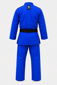GENTEEL Judo Kimono <b>Blue</b> 100% Cotton Adult Unisex Judo Uniform Regular Fit Durable WIth custom logos - Product Image 6