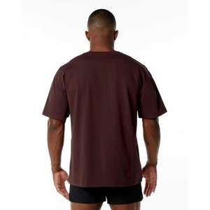 Camisetas de alta calidad con serigrafía personalizada, de corte holgado y hombros caídos para hombre, 100% algodón, 300GSM, cuello redondo, impresión DTG. - Product Image 6