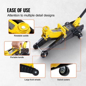 Bomba hidráulica de un solo pistón resistente de 2 toneladas Gato de piso de perfil bajo Modelo de gato de coche D0100X307A8 - Product Image 6