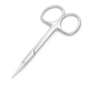 Tijeras para Cutículas de Acero Inoxidable, Tijeras de Manicura de Precisión con Punta Afilada y Curva - Product Image 3