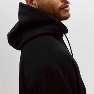 เสื้อฮู้ดผ้าฟลีซคอตตอน 100% สำหรับผู้ชาย ปรับแต่งได้ คุณภาพสูง หนานุ่ม เหมาะสำหรับฤดูหนาว ลายเรียบ มีฮู้ดด้านหน้า - Product Image 3