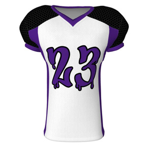 Custom American Football Jersey Breathable <b>Mesh</b> Team Uniform Sublimation Football Shirt Wholesale American Football Jerseey - Product Image 1