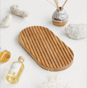 Plateau de service rectangulaire en bois, design minimaliste, fait main, bois poli, pour thé et en-cas, plateau pour la maison et les restaurants - Product Image 5