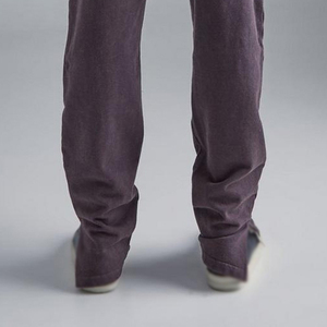 Pantalon de jogging décontracté en coton mi-lourd pour homme, style vintage, délavé à l'acide, effet soleil, coupe large, taille mi-haute - Product Image 5