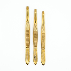 Pince à cils Mahnas en acier inoxydable plaqué or, pointe de précision lisse, écologique, kit d'extensions de cils 10 mm, couleur vibrante - Product Image 5