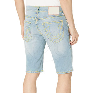 Shorts en jean de couleur personnalisée fabriqués au Pakistan à prix avantageux, shorts en jean de haute qualité et confortables pour hommes - Product Image 2