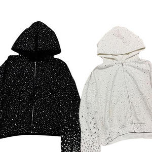 Sudadera con Capucha Bordada con Pedrería para Hombre, Ropa de Calle de Alta Demanda para Invierno, 100% Algodón, Servicio OEM, Tejido de Secado Rápido - Product Image 4