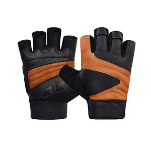 DAIZEN STAR INTERNATIONAL Half Finger Gym <b>Gloves</b> PU Leather <b>Weight</b> Lifting Training Unisex Breathable Non Slip Fitness Wrist - Product Image 1