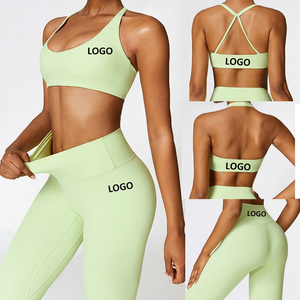 Conjunto Deportivo para Mujer, Ropa de Gimnasio, Ropa Deportiva, Traje de Fitness, Ropa de Yoga, Conjunto de 2 Piezas con Sujetador Deportivo - Product Image 2