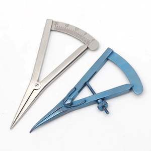 Calibre manuel Castroviejo en acier inoxydable pour paupières, instrument chirurgical ophtalmique, règle pour paupières, certifié CE - Product Image 2