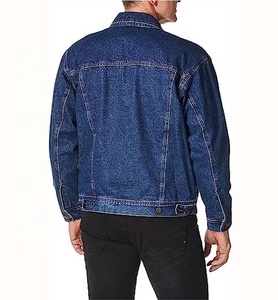 Nouvelle veste en jean d'hiver à col rabattu mince pour hommes avec fermeture éclair à bouton en corne Style vintage - Product Image 4