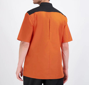 เสื้อเชฟแบบขายส่ง โลโก้สั่งทำได้ สำหรับผู้ชาย ผู้หญิง และยูนิเซ็กซ์ แขนสั้น เหมาะสำหรับร้านอาหาร ร้านเบเกอรี่ คาเฟ่ ชุดยูนิฟอร์มพ่อครัว/แม่ครัว - Product Image 2