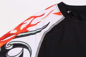 Men's Long Sleeve Soft Fit Workout Rash Guard Custom Logo Dry Compression Fitness Shirt Athletic Performance <b>Swim</b> Shirts - Product Image 4