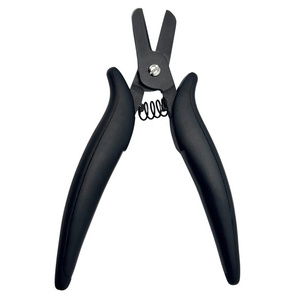 Stainless Steel Keratin Bond Micro-Link <b>Cutter</b> Pliers Hair Extension Removal Tool Anti-Slip Black Grip Commercial Use Durable - Product Image 1