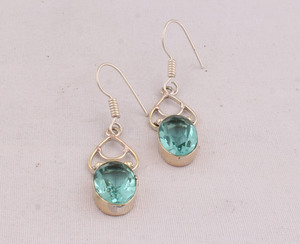 Natural Lapis Lazuli Drop Earrings 925 Sterling Silver Vintage Style Party Jewelry for Women's/Unisex - Product Image 3