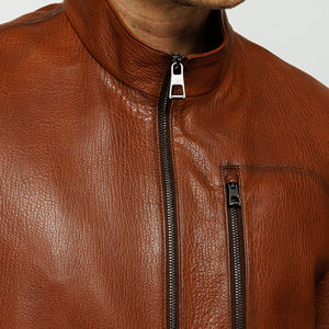 Chaqueta de Cuero 100% para Hombre, la Más Vendida a Bajo Precio, Hecha a Medida con Etiqueta Privada del Comprador - Product Image 6