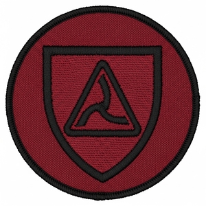 Écusson maçonnique blanc lettre G, brodé sur mesure, emblème circulaire de la franc-maçonnerie, tissu bleu, thermocollant - Product Image 2