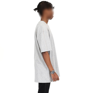 T-shirts à épaules tombantes en gros, T-shirt en coton surdimensionné le plus vendu, T-shirt personnalisé de haute qualité avec logo imprimé pour hommes - Product Image 4
