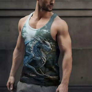 Camiseta Deportiva de Verano Personalizada OEM para Hombre, Ropa Deportiva para Gimnasio, Culturismo, Técnica de Sublimación - Product Image 5