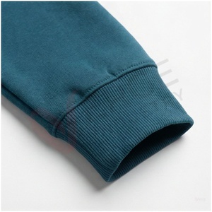Conjunto Deportivo para Hombre en Color Verde Azulado, Manga Larga, con Capucha y Cierre Frontal, Color Sólido, Transpirable, Corte Regular, para Otoño - Product Image 6