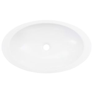 23,3 \ "x13.8 \" x4.2 \ "Lavabos de baño de lavabo blanco fundido de mármol mineral - Product Image 5