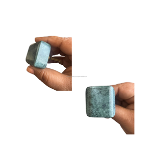 Bouton de meuble/tiroir carré minimaliste en marbre vert, quincaillerie en pierre naturelle 7 cm pour chambre, bar à domicile, cuisine - Product Image 3