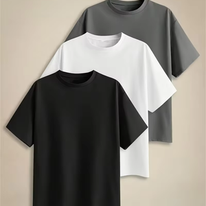 เสื้อยืดโอเวอร์ไซส์ผ้าฝ้ายแท้ 200 กรัม แขนสั้น สีพื้น สไตล์ลำลอง สำหรับฤดูร้อน ผู้ชาย/ผู้หญิง ยูนิเซ็กซ์ ผลิตโดยโรงงาน BD ประเทศจีน เป็นมิตรต่อสิ่งแวดล้อม แห้งเร็ว - Product Image 1