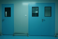 Acheter une porte en acier pour salle blanche, double porte, pour équipement médical hospitalier, en provenance de Chine