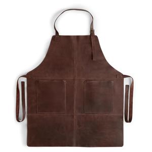 Waterproof Leather <b>Apron</b> for Kitchen <b>BBQ</b> Grill Durable Heat Resistant <b>Apron</b> Bulk Supply OEM Customization LPN-0238 - Product Image 4