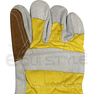 Guantes de Trabajo Resistentes, Guantes de Seguridad de Cuero Vacuno, Logotipo Personalizado, MOQ Bajo, Guantes Industriales al por Mayor - Product Image 6