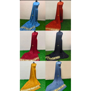 Sari de Tela Modal de Seda Pura - Product Image 1