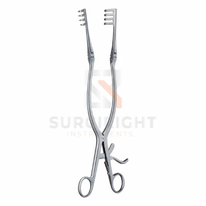 Retractor Beckman Adson para Laminectomía, Instrumento Quirúrgico SR # 15343 Certificado CE para Exposición Espinal Quirúrgica Estable por SurgiRight - Product Image 2