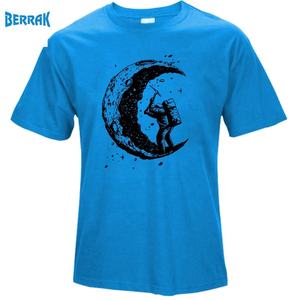 100% Katoen Graven De Maan พิมพ์ Grappige Mens O-Neck เสื้อ T โหมดผู้ชายเสื้อผู้ชายเสื้อยืดผู้ชายเสื้อยืด Mannelijke Man - Product Image 6