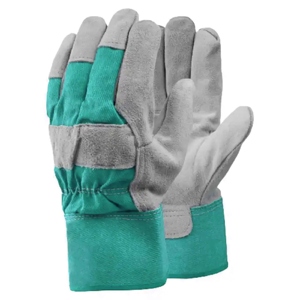 <b>Top</b> Grade Canadian Rigger Cowhide Split Leather Work Gloves Heavy Duty Industrial Safety with <b>Reflective</b> Feature Hand Protection - Product Image 6