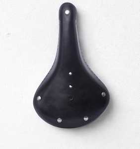 Sillín de Cuero Vintage M.A Leathers B17 con Remaches Negros, Rieles Dobles de Acero, Cojín Confortable y Ligero para Ciclismo de Carretera/MTB - Product Image 4