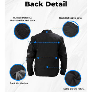 Veste de moto en Cordura pour homme RAPID SPORTS, hiver, imperméable, légère, design personnalisé, vente en gros - Product Image 4