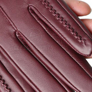 Gants en cuir pour hommes, chauds, doux, élégants, confortables, pour l'extérieur, décontractés, classiques, de qualité supérieure, en cuir véritable - Product Image 3