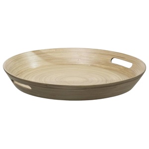 Plateaux de service en bambou écologiques OEM ODM fabriqués à la main en bois naturel 100% laque décorative Hathai à prix compétitif pour un usage domestique - Product Image 1