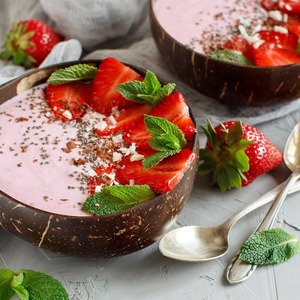 Set de 5 cuencos de coco y cuchara - Product Image 4