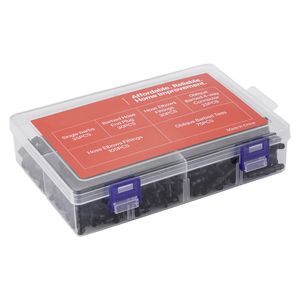 Kit di raccordi per irrigazione a goccia da 1/4 di pollice, 300 pezzi, parti del sistema, raccordi a T, raccordi a barb dritti, raccordi a 4 vie, accessori per irrigazione - Product Image 1