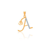 Colgante de diamante natural premium de 0.05 ct, color HI, corte brillante redondo, claridad VS SI, oro amarillo, joyería fina, regalo para mujer.