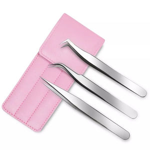 Pinces à sourcils personnalisées, couleur personnalisée, acier inoxydable, homologuées CE, pointe dentelée, prise en main fine, outils de maquillage, beauté - Product Image 1