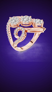 Regal Radiance 14K Moissanite/Cubic Zirconia / CVD Lab crecido 14K/18K/22K/925 Anillos de plata para damas/ella - Product Image 5